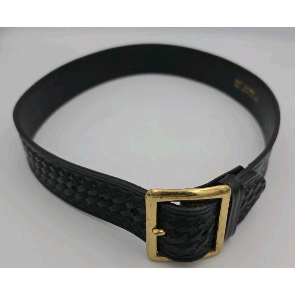 Dutyman Black Leather Belt 1621T 30" Waist